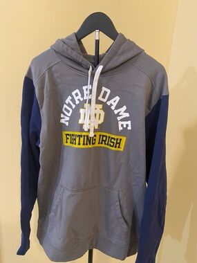 Fanatics Gray Hoodie with White Drawstrings